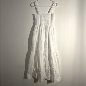 Cute simple white cotton dress